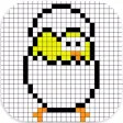 Pixel Coloring Cartoon Number