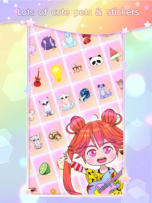 Chibi Doll Coloring & Dress Up iPad 应用截图