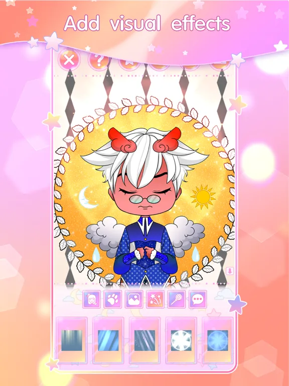Chibi Doll Coloring & Dress Up iPad 应用截图