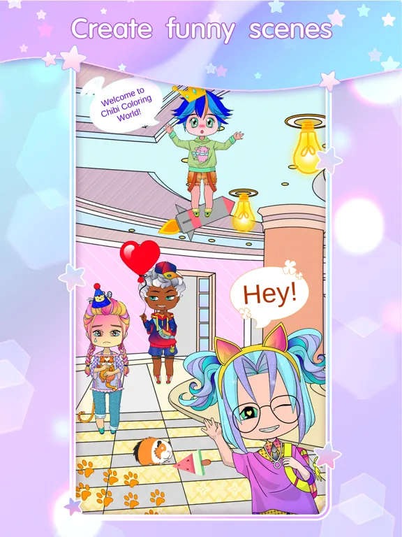 Chibi Doll Coloring & Dress Up iPad 应用截图