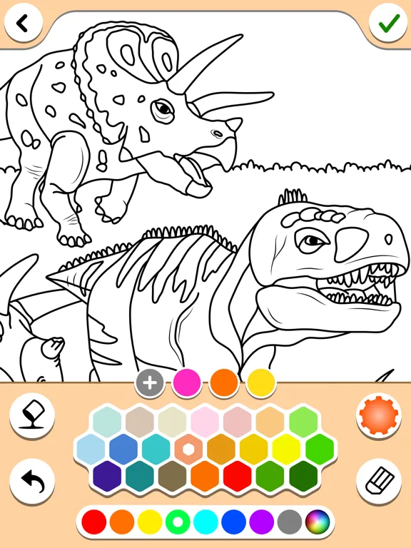 Ảnh chụp màn hình của Dino coloring pages book iPad 