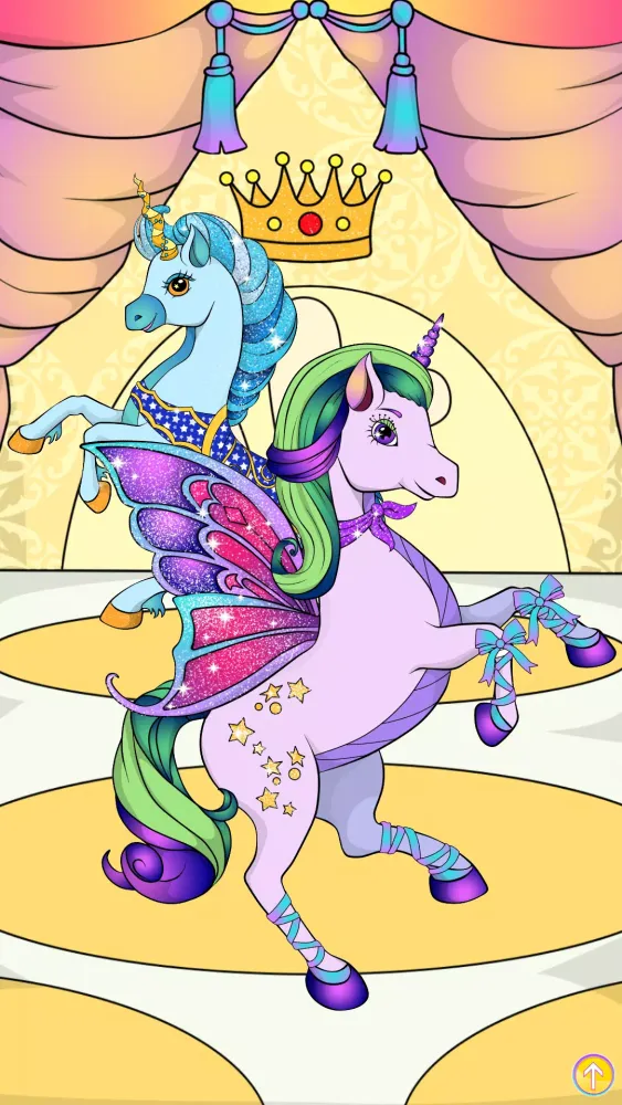 Unicorn Dress Up Coloring Book Screenshots