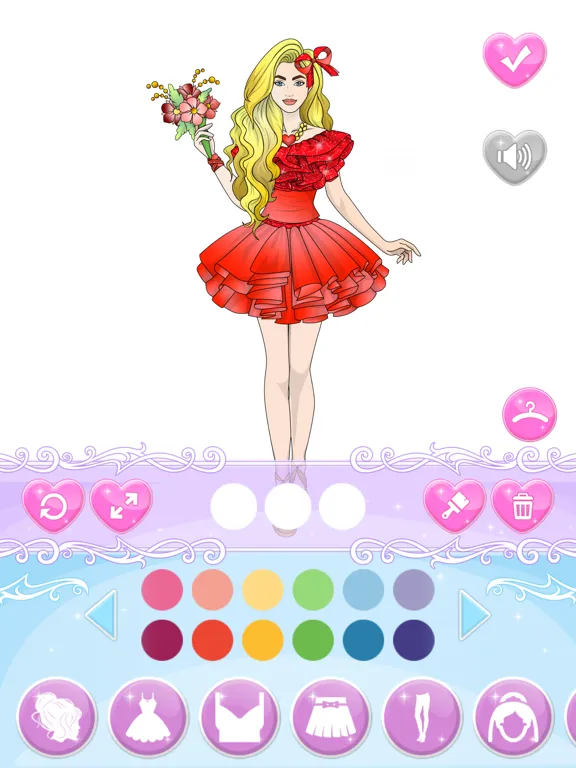 Screenshot di Wedding Dress Up Coloring Book iPad 