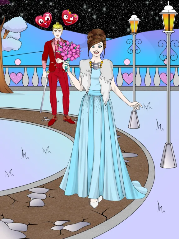 Screenshot di Wedding Dress Up Coloring Book iPad 