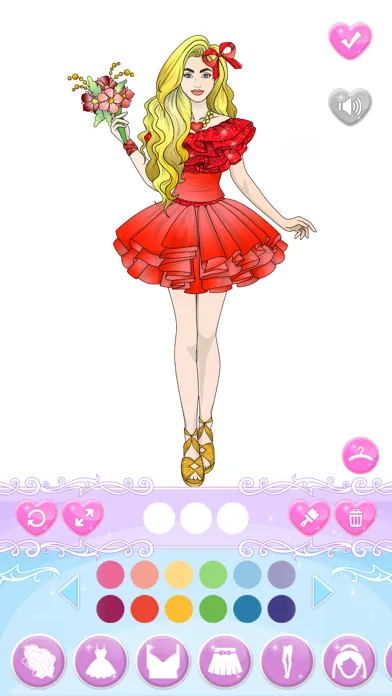 Screenshot di Wedding Dress Up Coloring Book