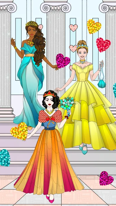 Screenshot di Wedding Dress Up Coloring Book