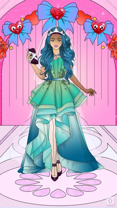 Screenshot di Wedding Dress Up Coloring Book