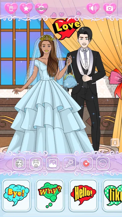 Screenshot di Wedding Dress Up Coloring Book