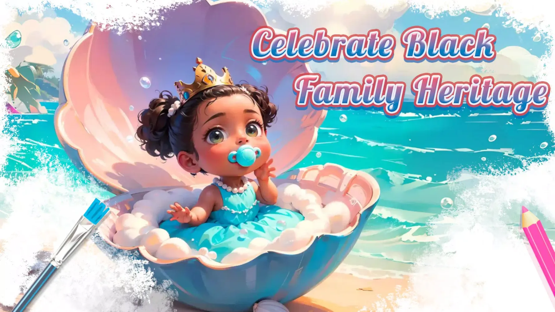Black Family Coloring Games Screenshots