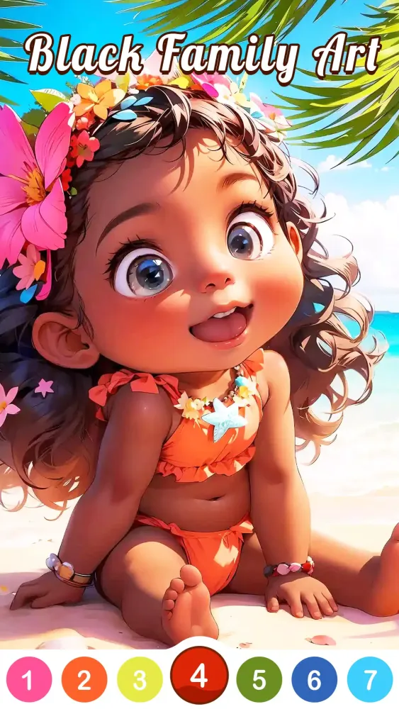 Black Family Coloring Games Screenshots