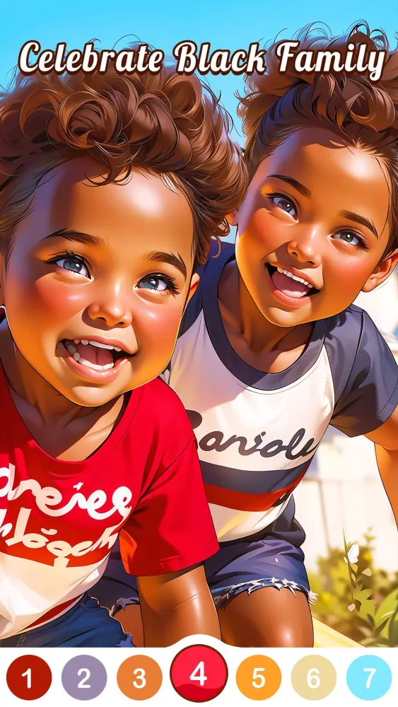 Black Family Coloring Games Screenshots
