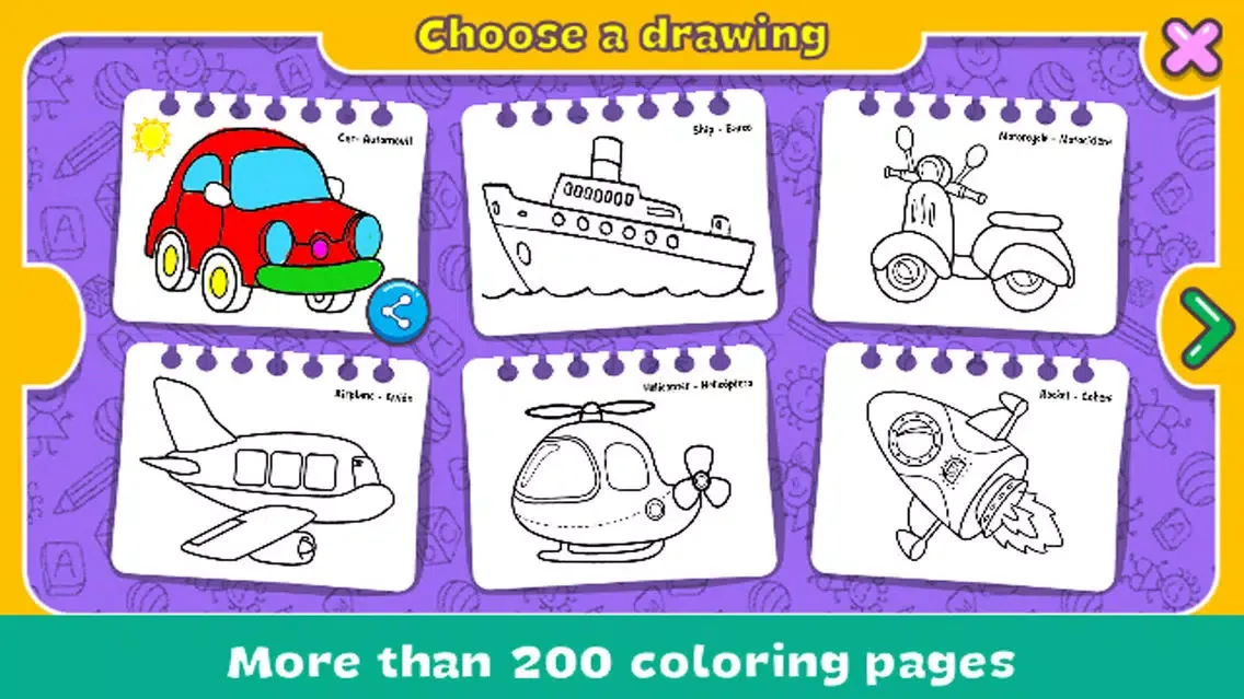 Capturas de tela do Coloring & Learn : Drawing