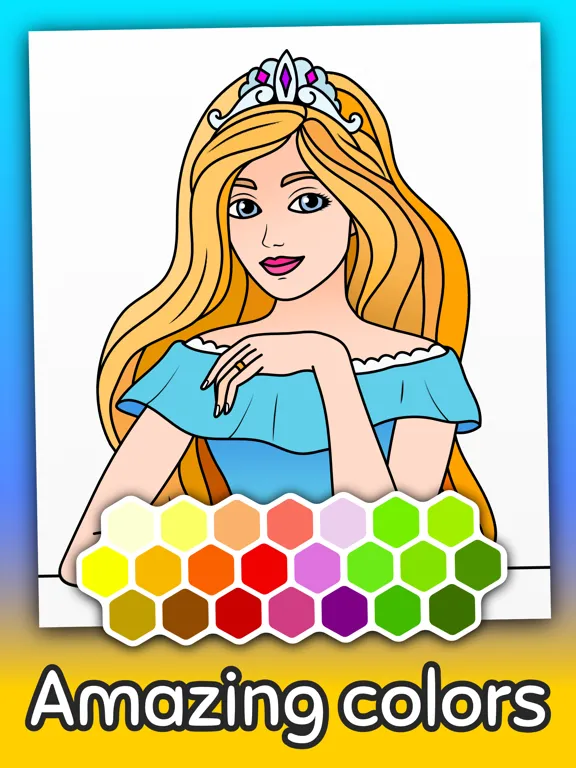 Coloring book 4 girls iPad  Screenshots
