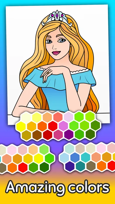 Coloring book 4 girls Screenshots
