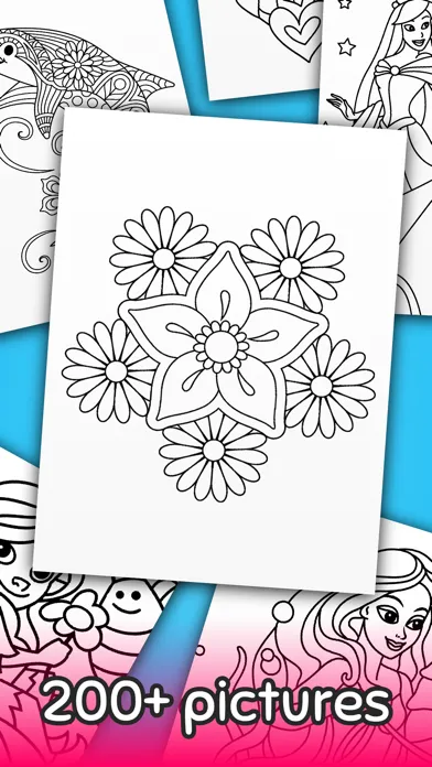 Coloring book 4 girls Screenshots