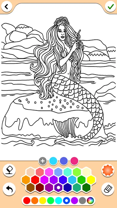 Coloring book 4 girls Screenshots