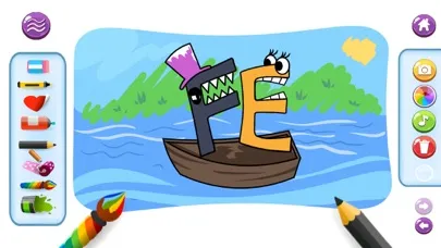 Zrzuty ekranu Alphabet Coloring Story
