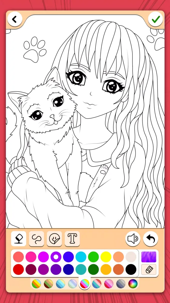 Manga Coloring Book Screenshots