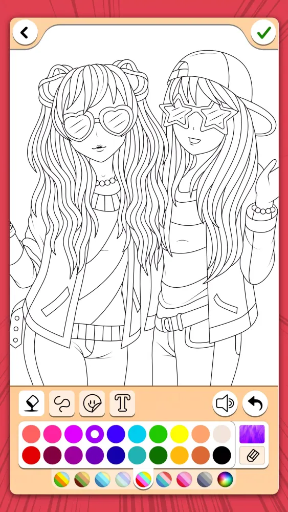 Manga Coloring Book Screenshots