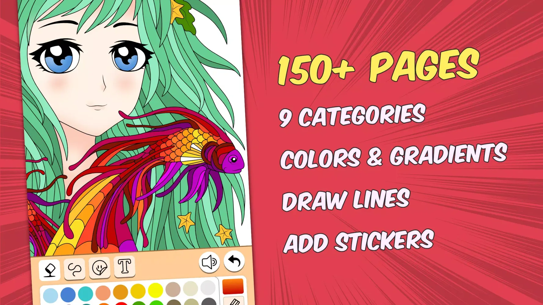 Manga Coloring Book Screenshots