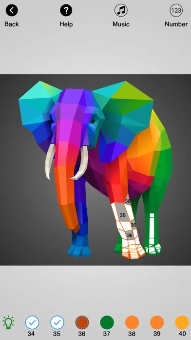 Capturas de pantalla de Poly Paint By Number
