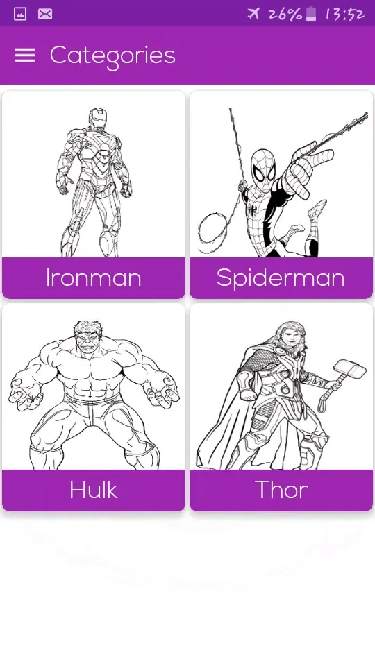 Superhero Coloring Book应用截图