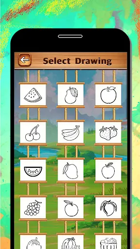 Fruits Coloring & Drawing Book Ekran Görüntüleri