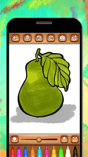 Fruits Coloring & Drawing Book Ekran Görüntüleri