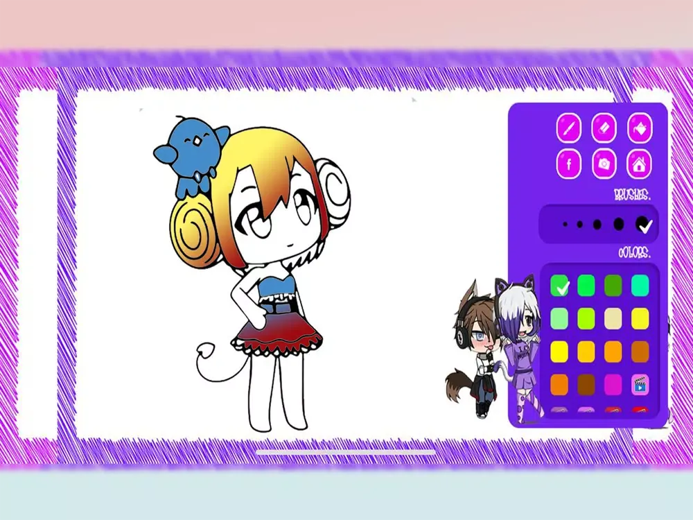 Zrzuty ekranu Gacha Life Coloring Book iPad 