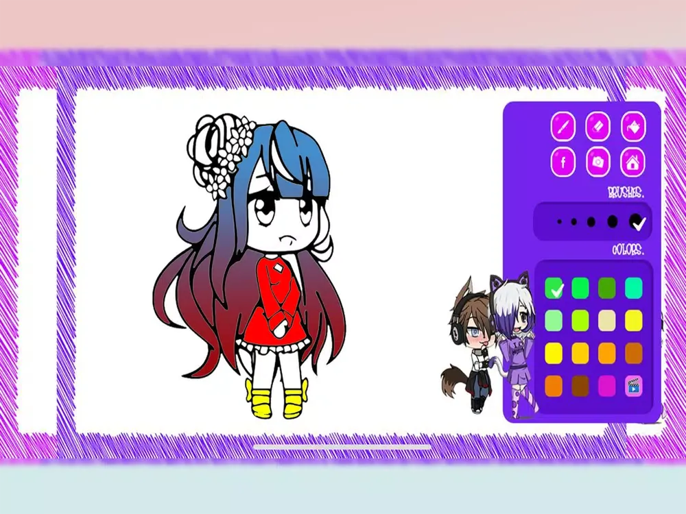 Zrzuty ekranu Gacha Life Coloring Book iPad 
