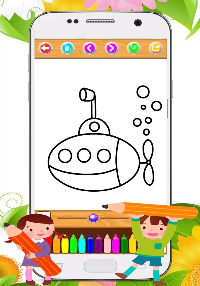 ภาพหน้าจอของ Learn coloring book cartoon