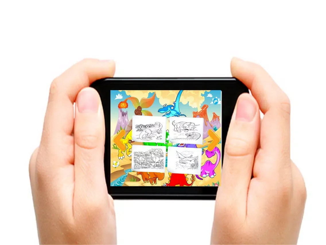 Dinosaur Coloring Book Pages For Kids Toddler Free iPad  Screenshots