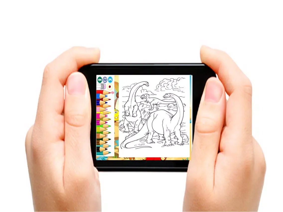 Dinosaur Coloring Book Pages For Kids Toddler Free iPad  Screenshots