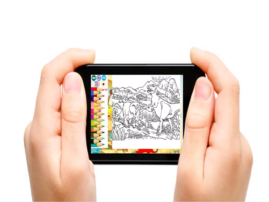 Dinosaur Coloring Book Pages For Kids Toddler Free iPad  Screenshots