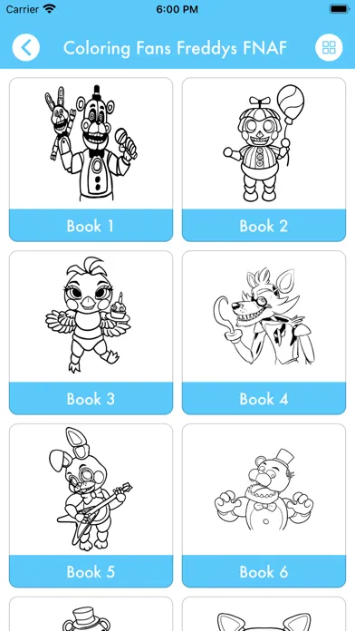 Tangkapan layar Coloring Fans Freddys FNAF