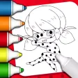 Coloring LadyBug Magic Game