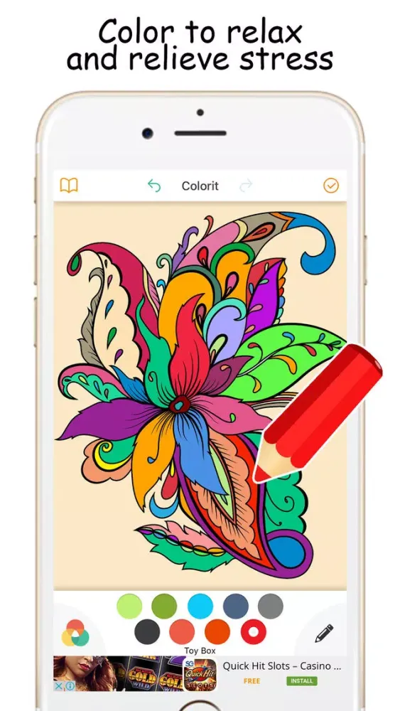 Скриншоты Fantastic Color Therapy Coloring Book For Adults