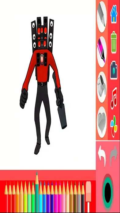 تصاویر Titan TV Man Coloring