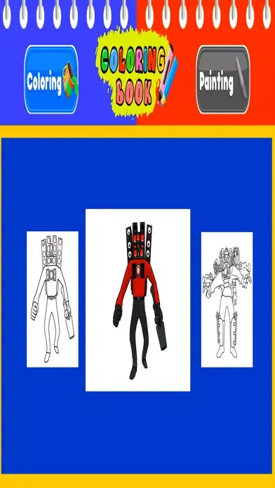 تصاویر Titan TV Man Coloring
