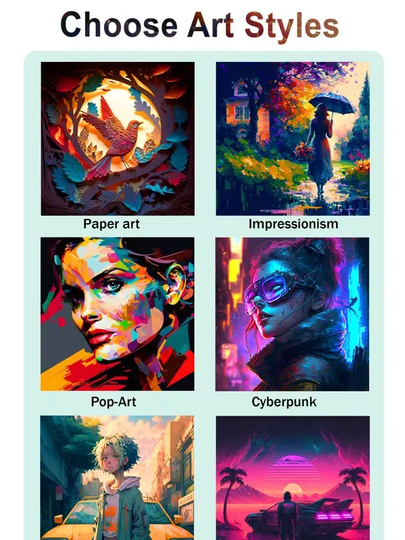 AI Artist: AI Art Generator iPad  Screenshots