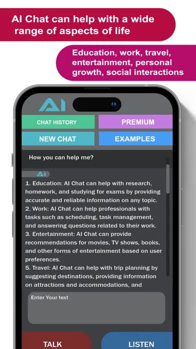 the AI Chat Screenshots