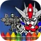 Coloring Gundam Robot Team