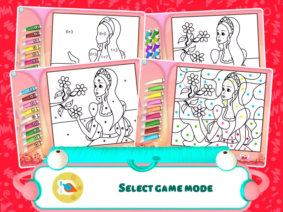 Capturas de pantalla de Pretty Princess Coloring Book+ iPad 