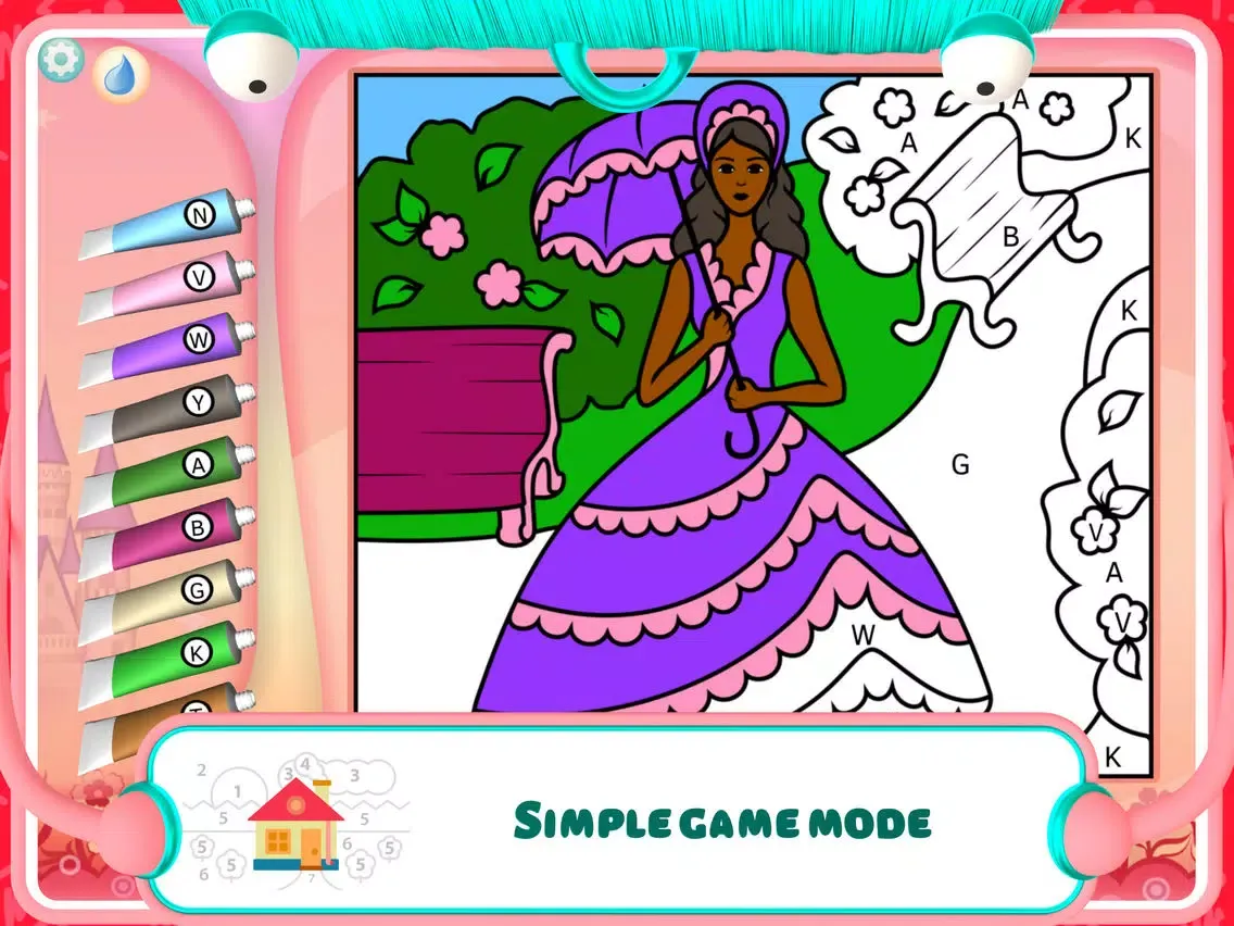Capturas de pantalla de Pretty Princess Coloring Book+ iPad 