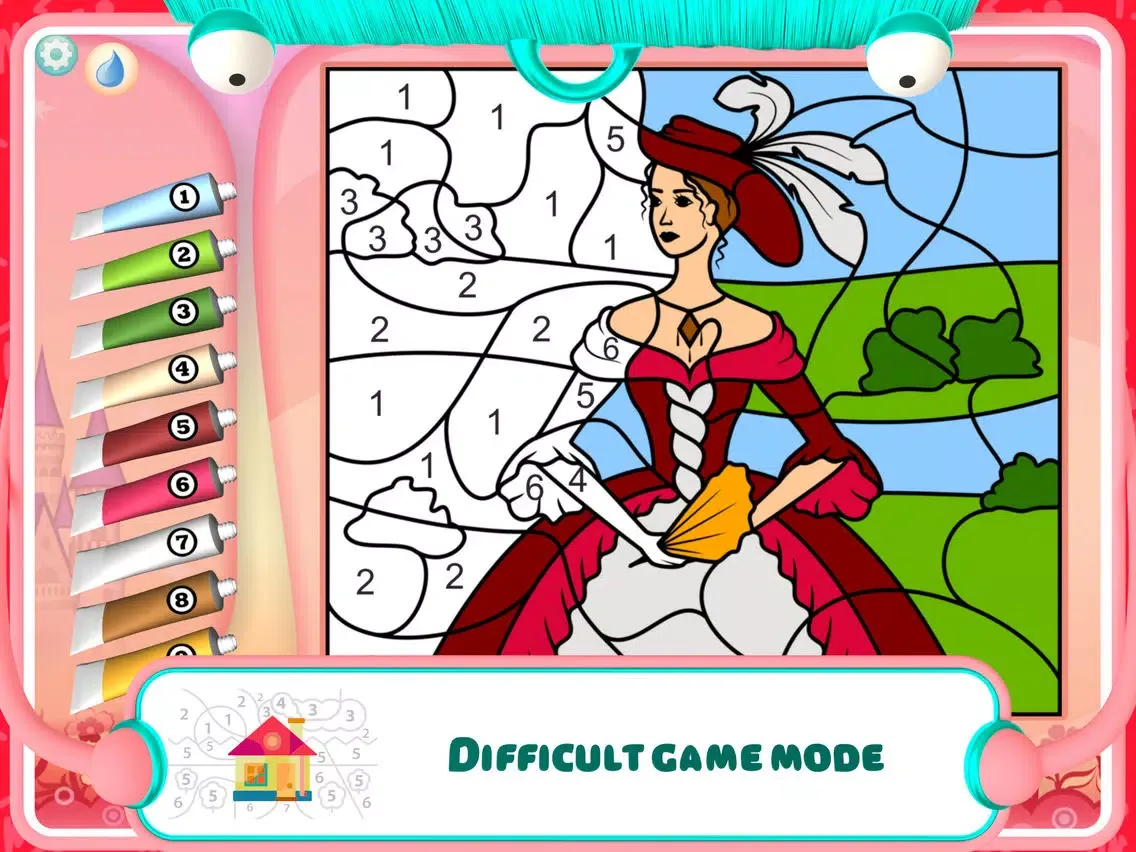 Capturas de pantalla de Pretty Princess Coloring Book+ iPad 