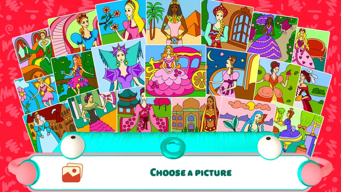 Capturas de pantalla de Pretty Princess Coloring Book+