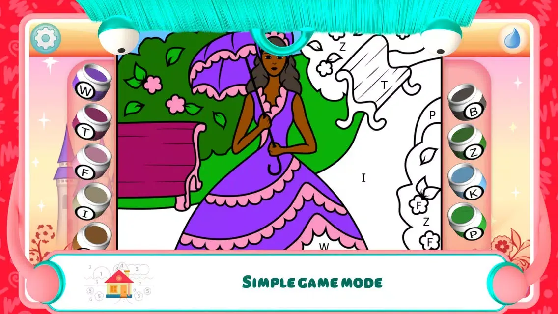 Capturas de pantalla de Pretty Princess Coloring Book+