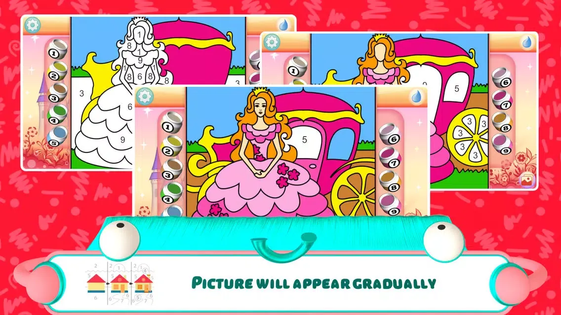 Capturas de pantalla de Pretty Princess Coloring Book+