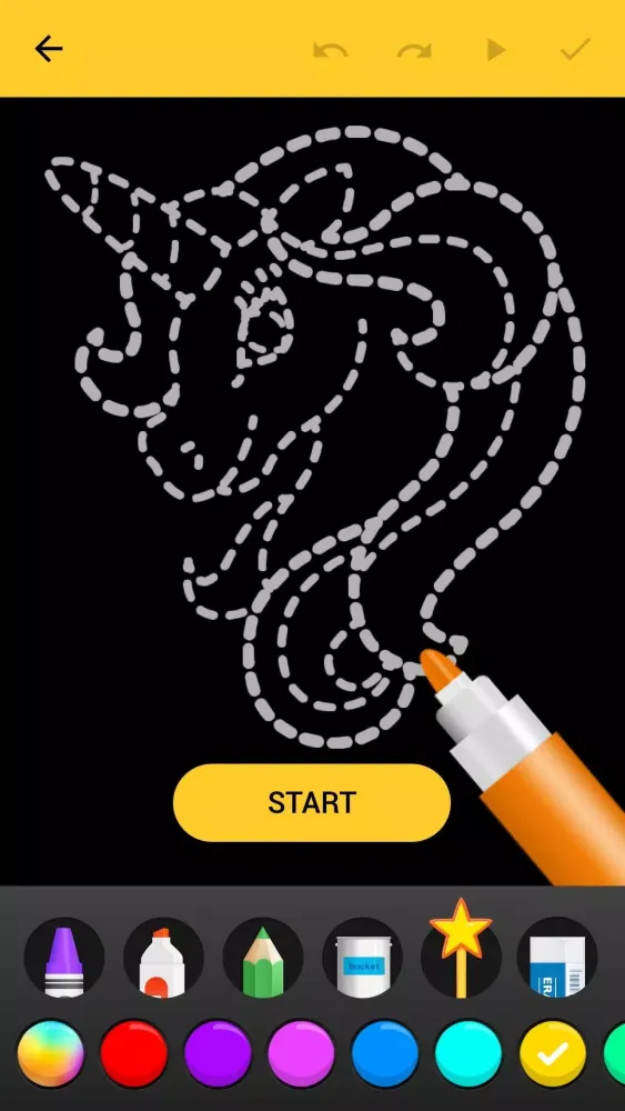 ภาพหน้าจอของ Learn to Draw Glow Cartoon