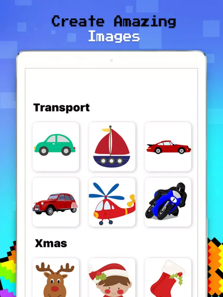 صور Color by Number - RAINBOW iPad 